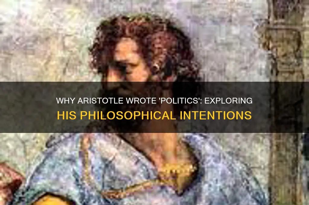 why did aristotle wrote politics