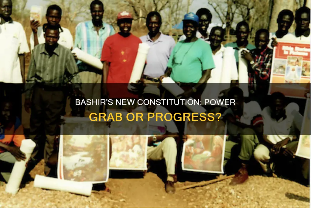 why did bashir put in a new constitution in 1999