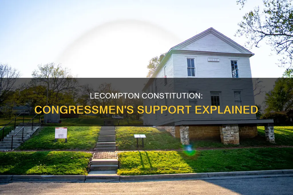 why did congressmen support kansas