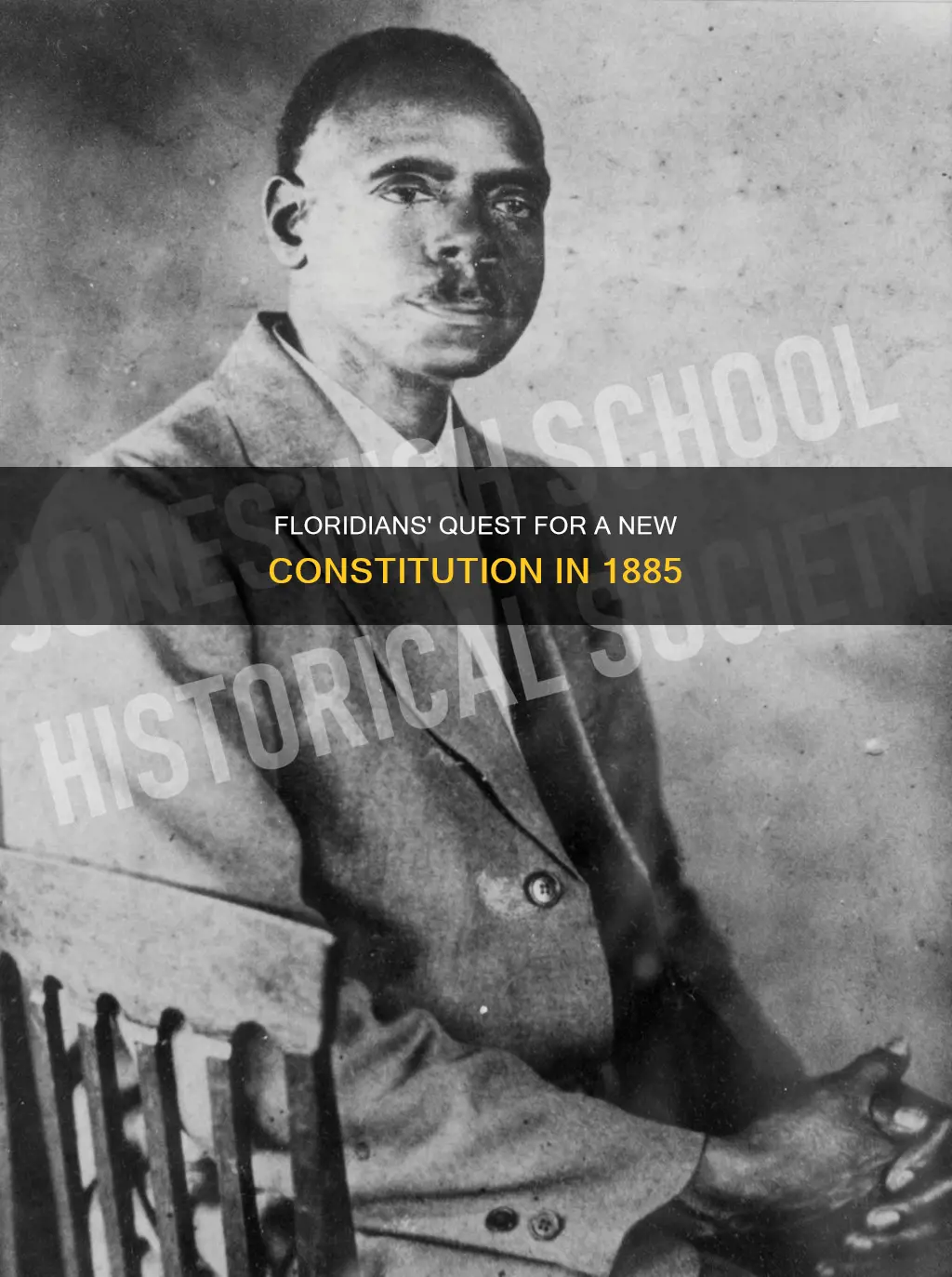 why did floridians draft a new constitution in 1885