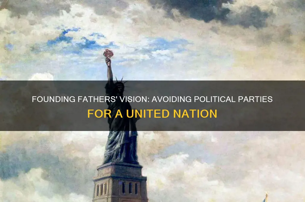 why did founding fathers not want political parties