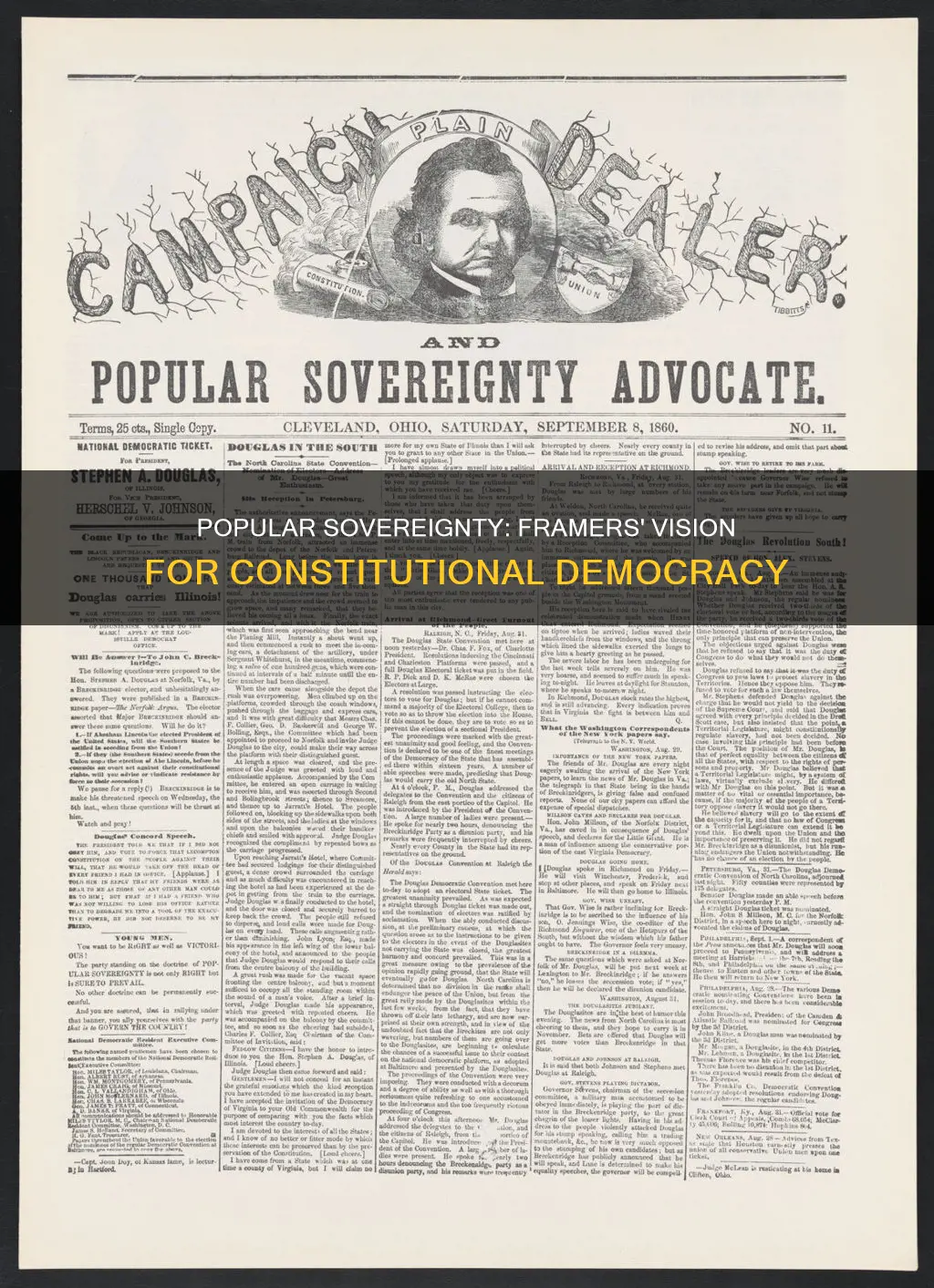 why did framers want popular sovereignty in the constitution