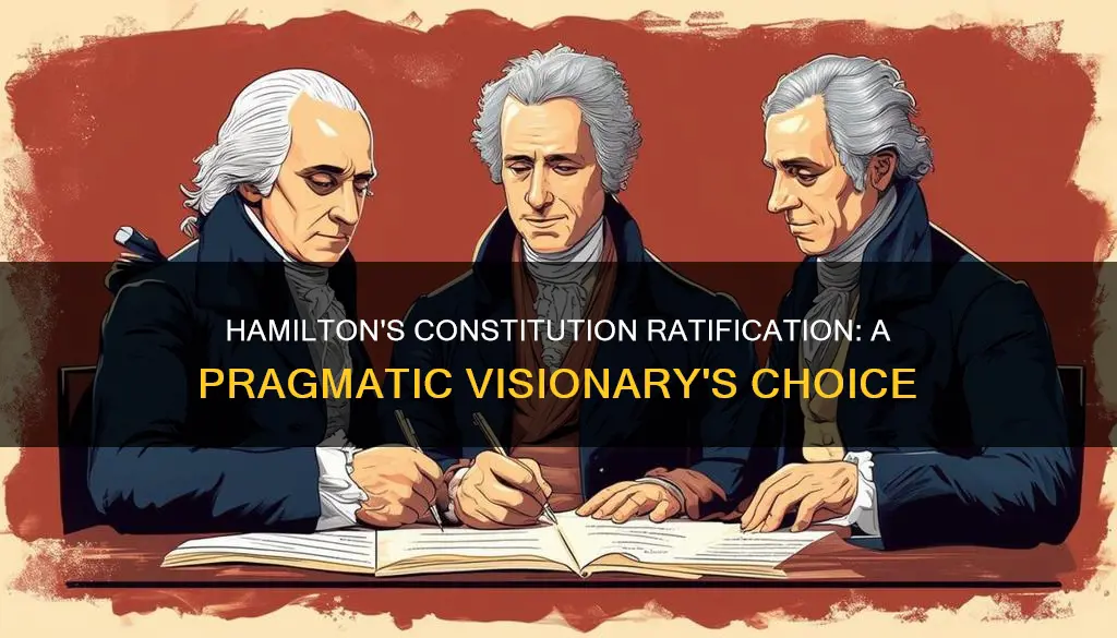 why did hamilton favor ratifying the constitution