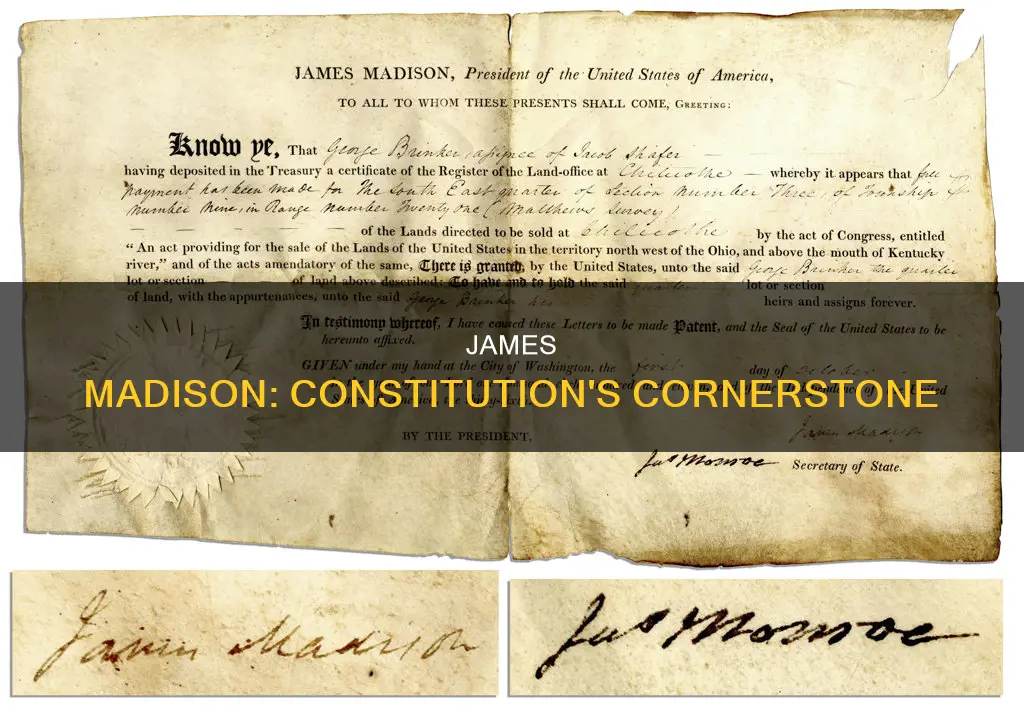 why did james madison he contribution to the constitution