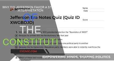 Jefferson's Strict Interpretation: A Constitutional Focus