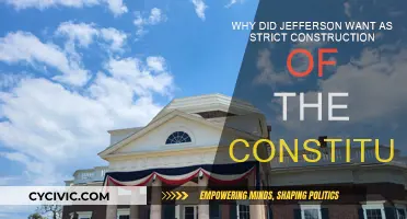 Jefferson's Strict Construction of the Constitution
