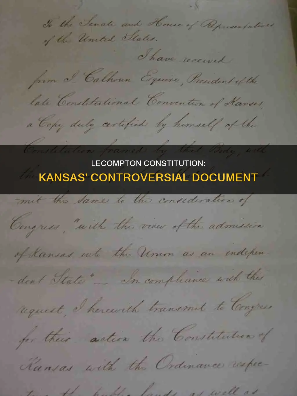 why did kansas lecompton constitution become so controversial