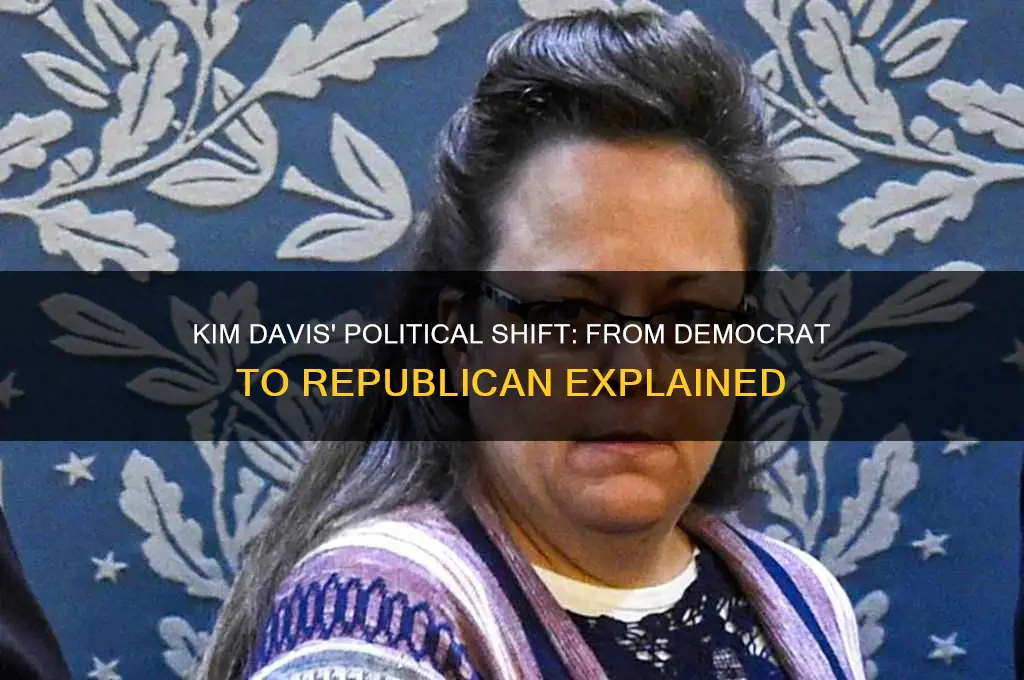 why did kim davis switch political parties
