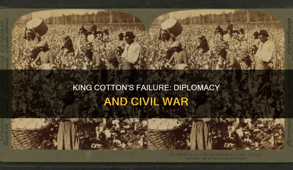 why did king cotton diplomacy fail