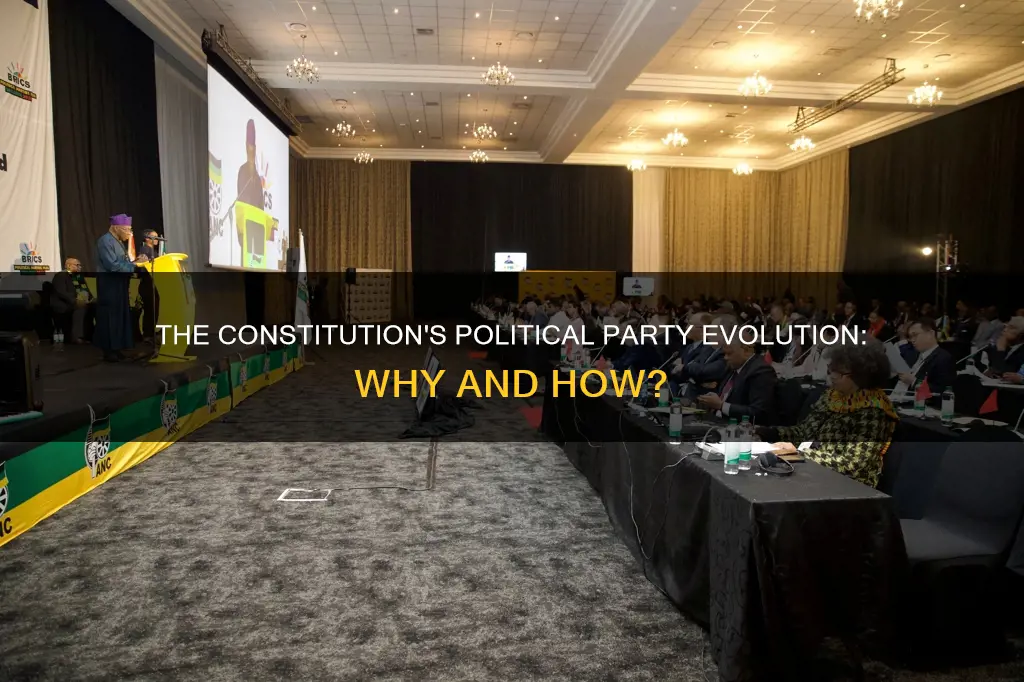 why did political parties develop after the constitution