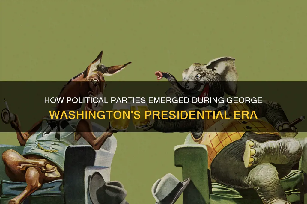 why did political parties develop during george washington