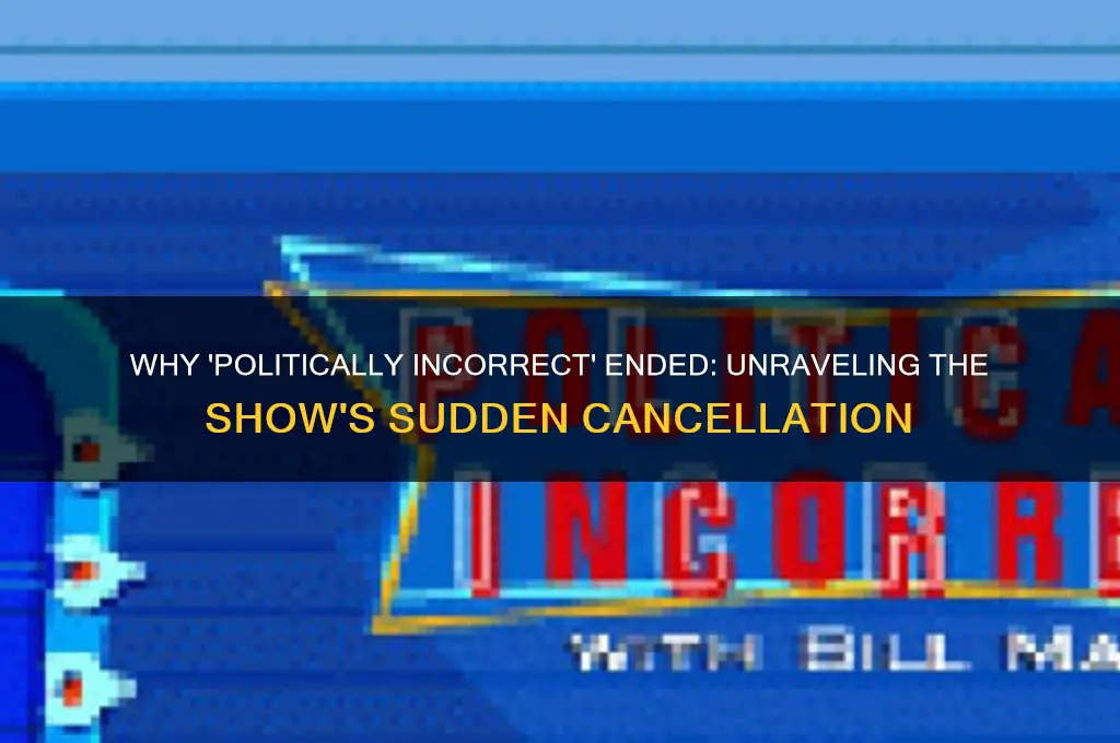 why did politically incorrect end