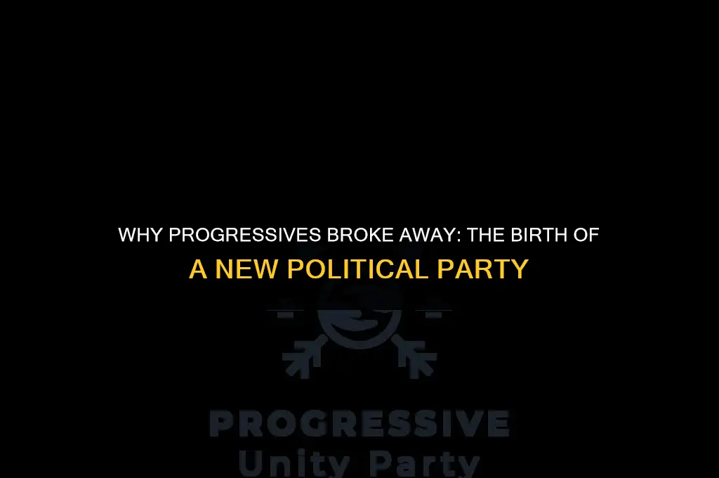 why did progressive form their own political party