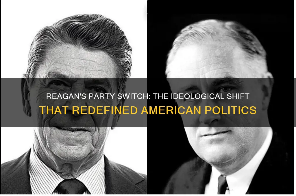 why did reagan change political parties