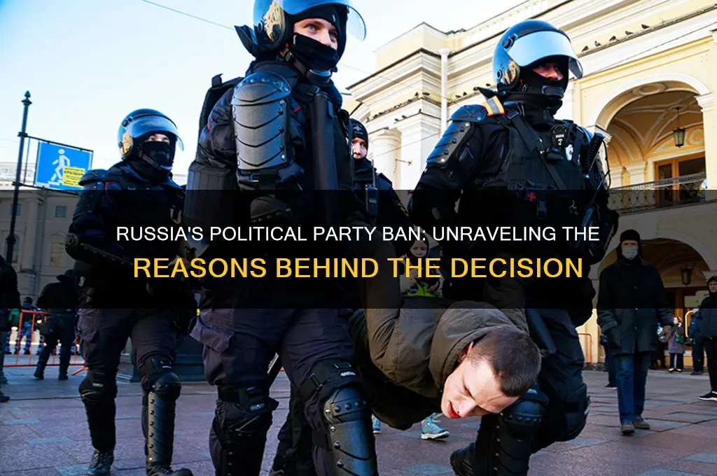 why did russia ban political parties