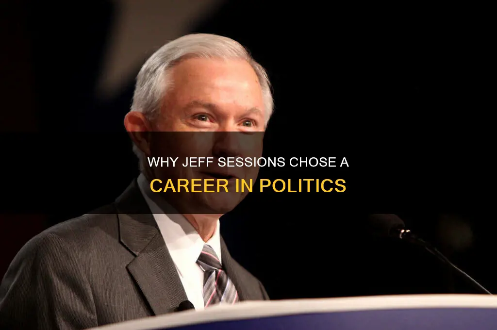 why did sessions enter politics