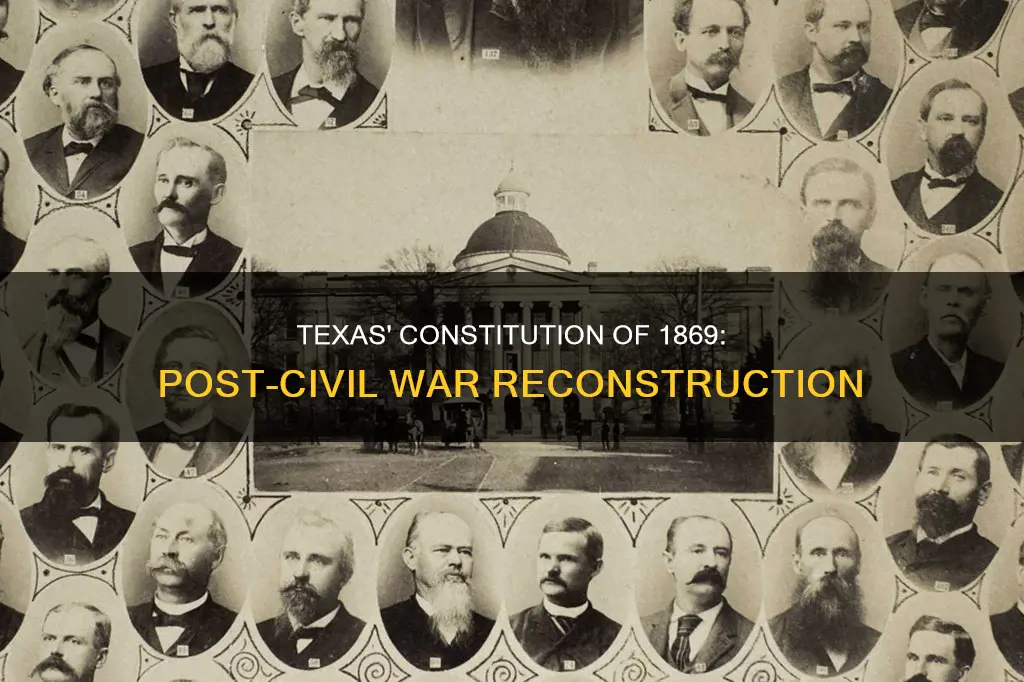 why did texas create the constitution of 1869