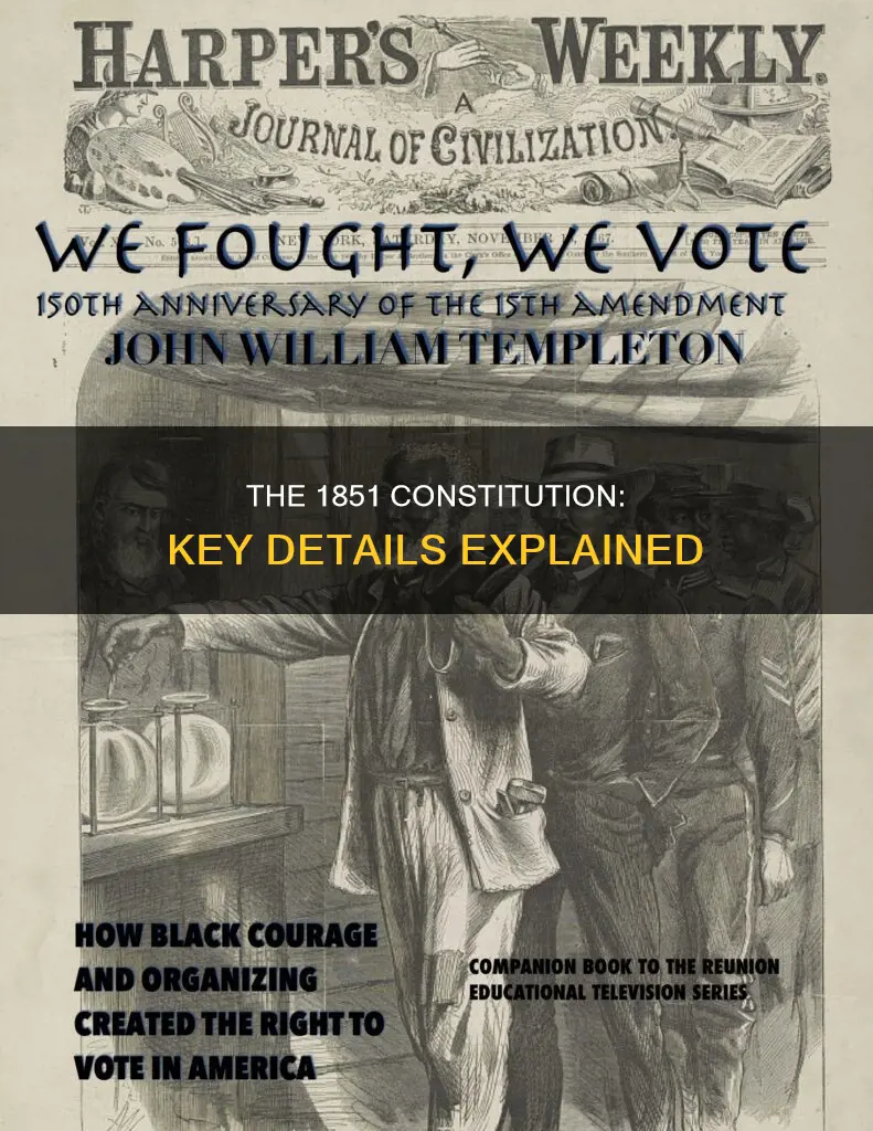 why did the 1851 constitution add these two details