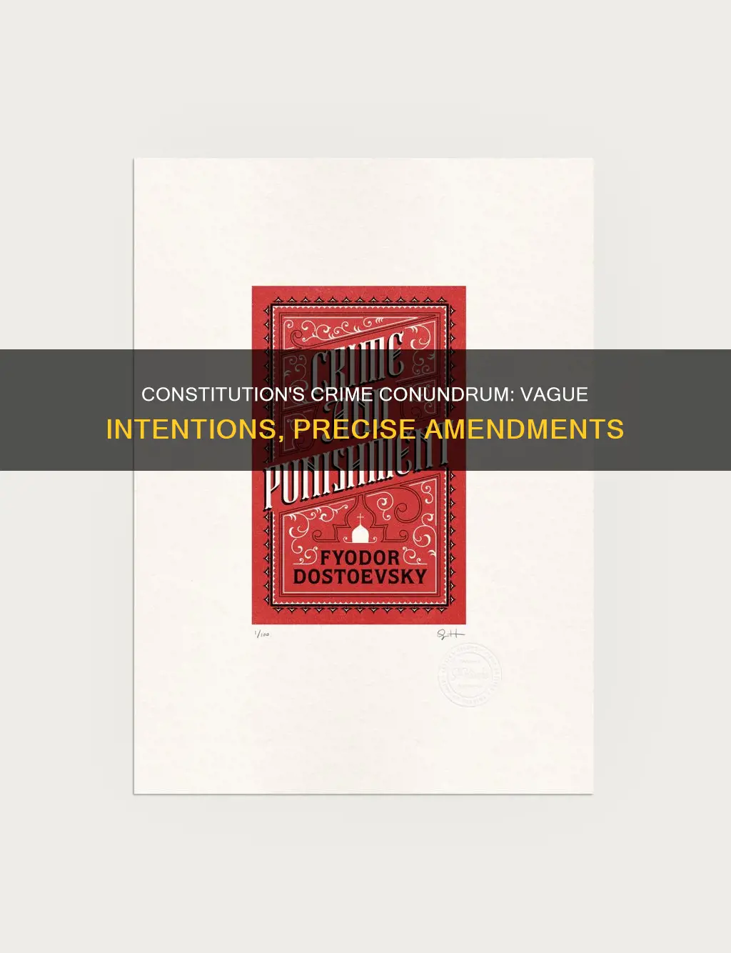 why did the constitution was not more specific about crime