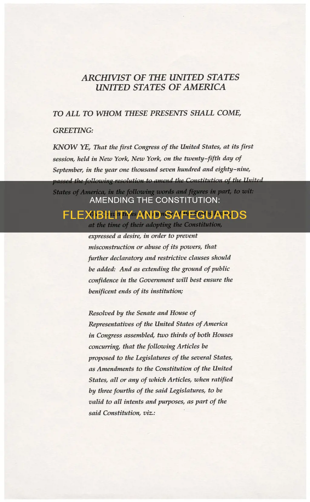 why did the delegates add provisions for amending the constitution