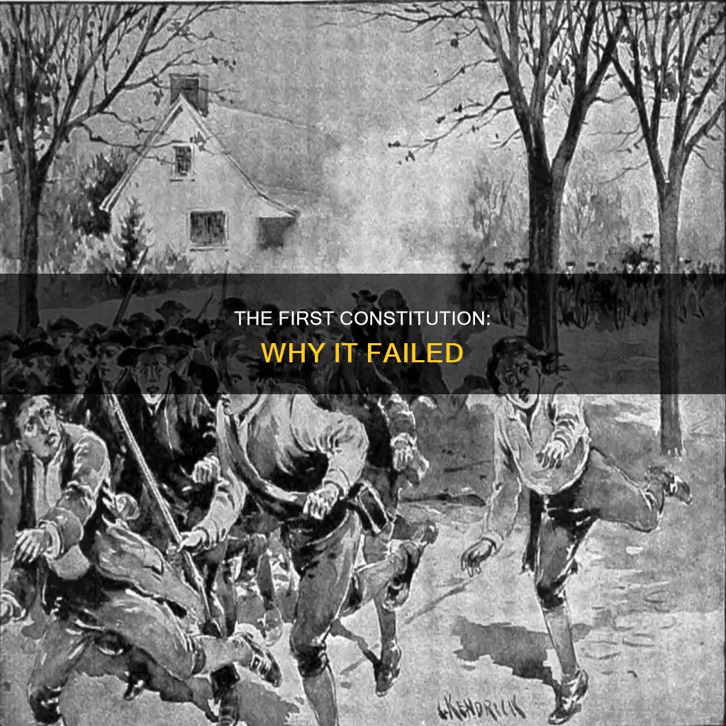 why did the first constitution not work essay