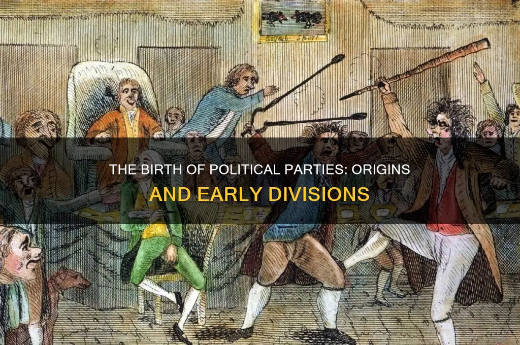 why did the first political parties form
