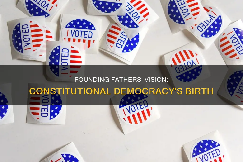 why did the founding fathers establish a constitutional democracy