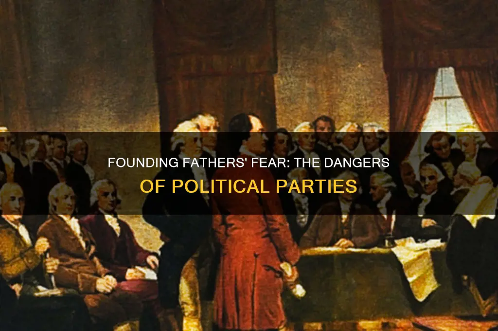 why did the founding fathers fear political parties