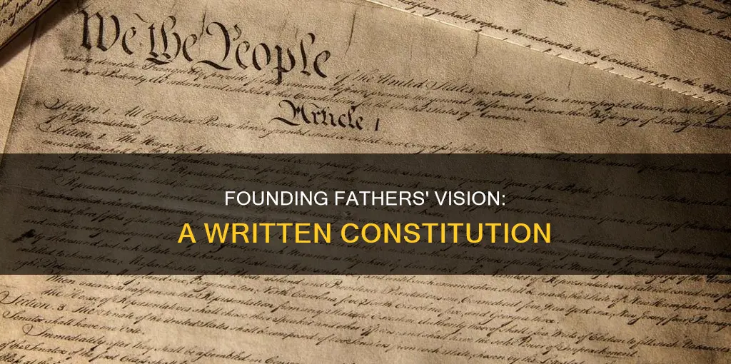 why did the framers insist on a written constitution