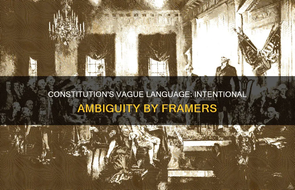 why did the framers leave parts of the constitution vague