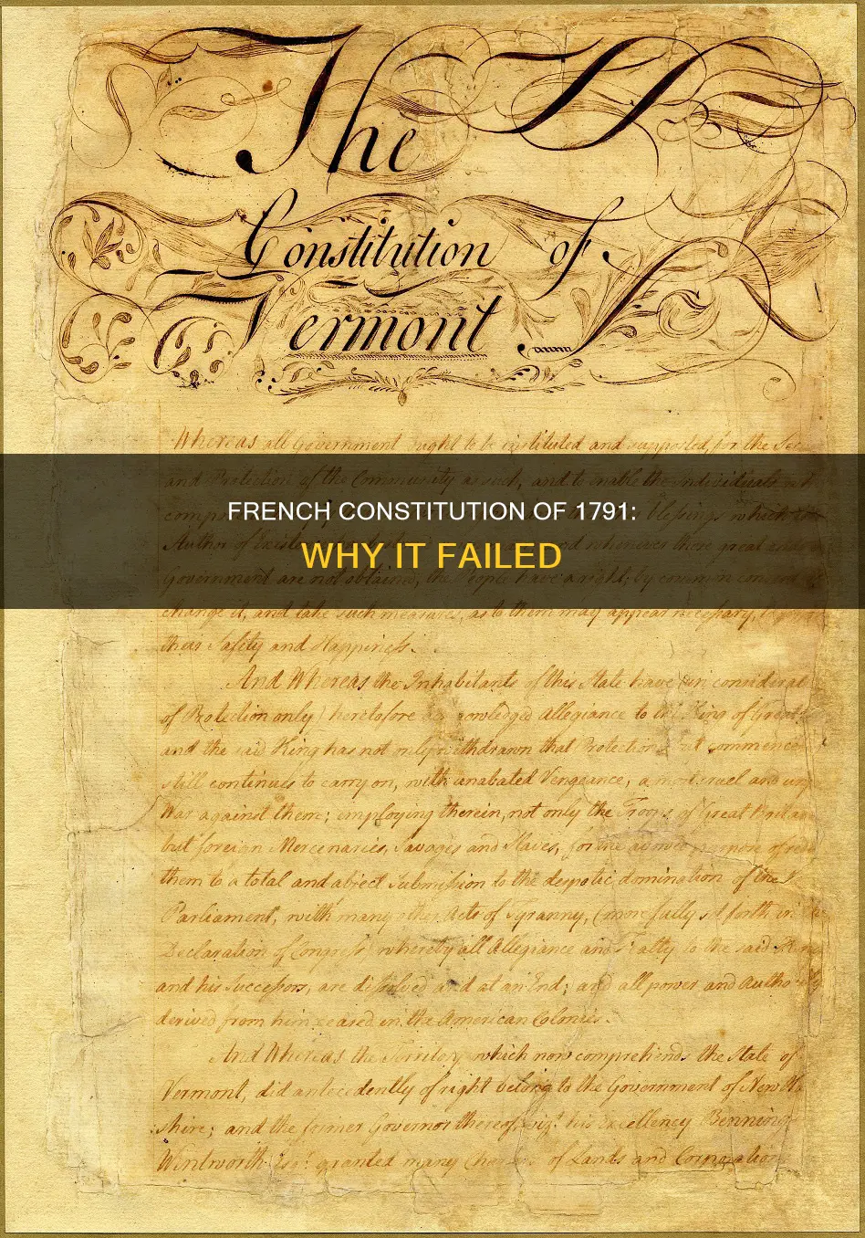 why did the french constitution of 1791 fail