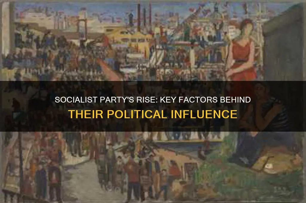 why did the socialist party gain significant political influence