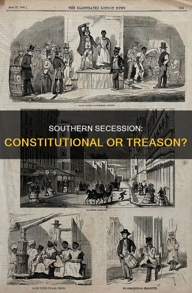 why did the south think secession was constitutional