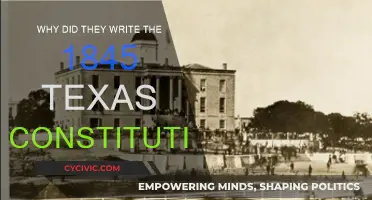 Texas Constitution: Why It Was Written in 1845