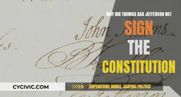 Thomas Jefferson's Absence: Constitution Signing
