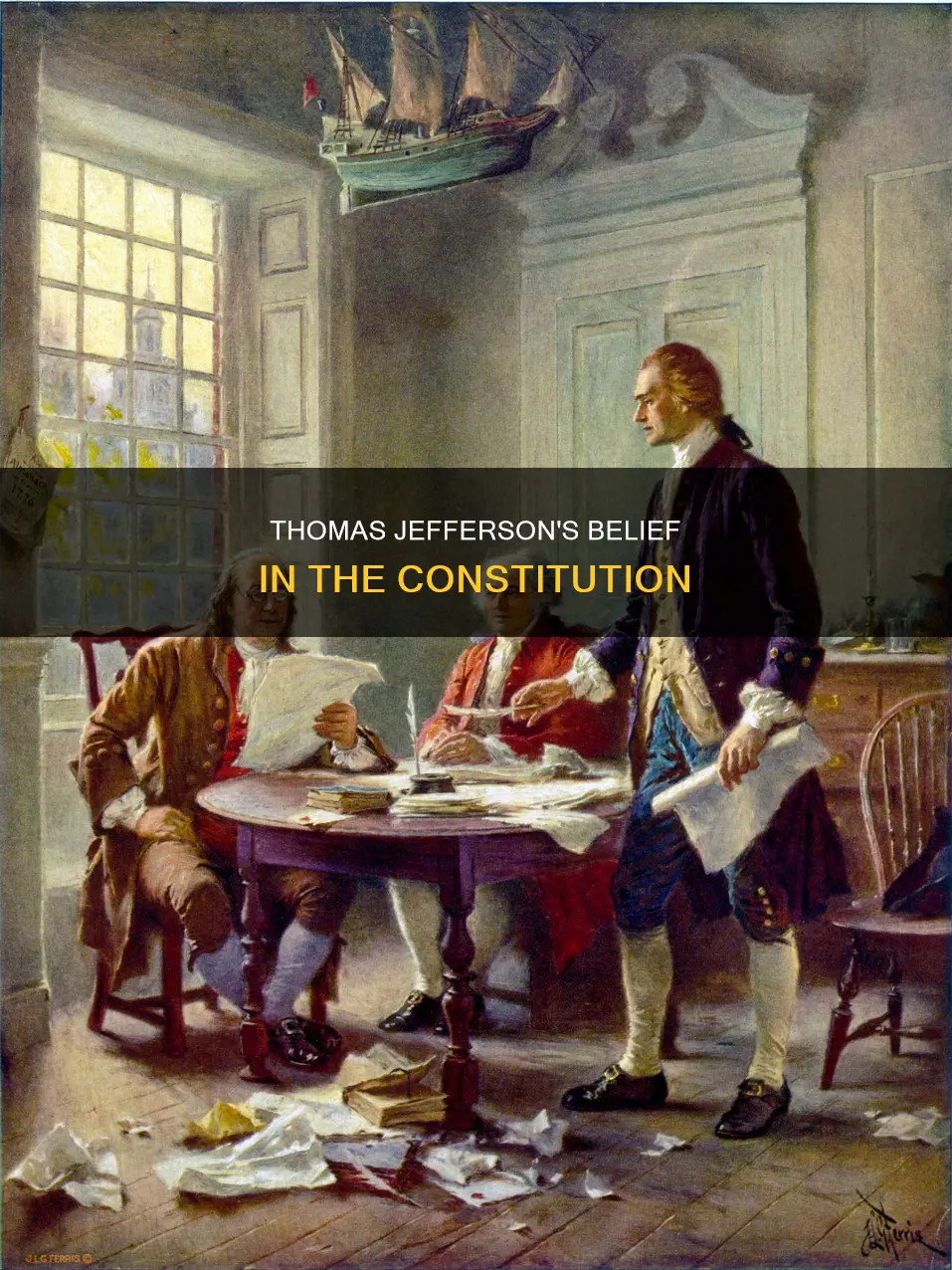 why did thomas jefferson believed that the constitution