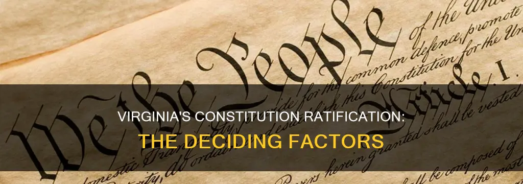 why did virginia finally ratify the constitution