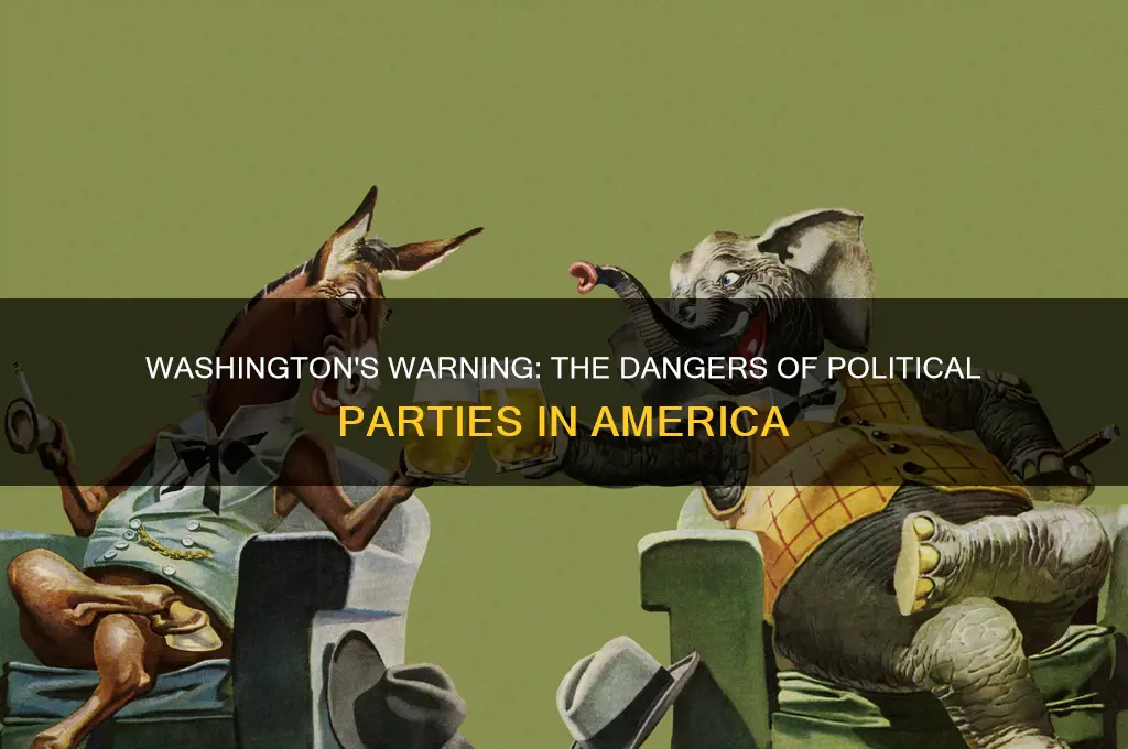 why did washington warn about political parties