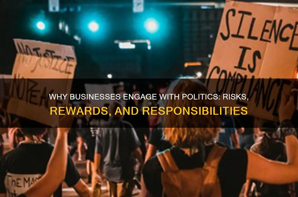 why do businesses with politics