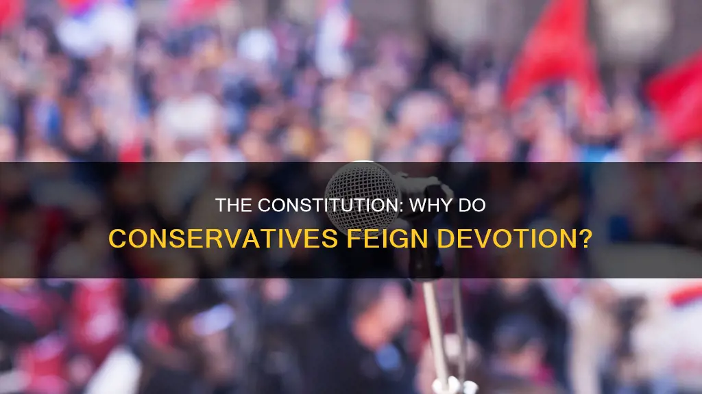 why do conservatives pretend to love the constitution