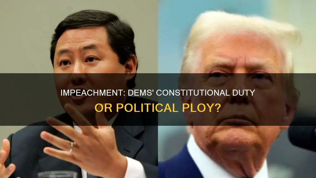 why do dems believe impeachment was following the constitution