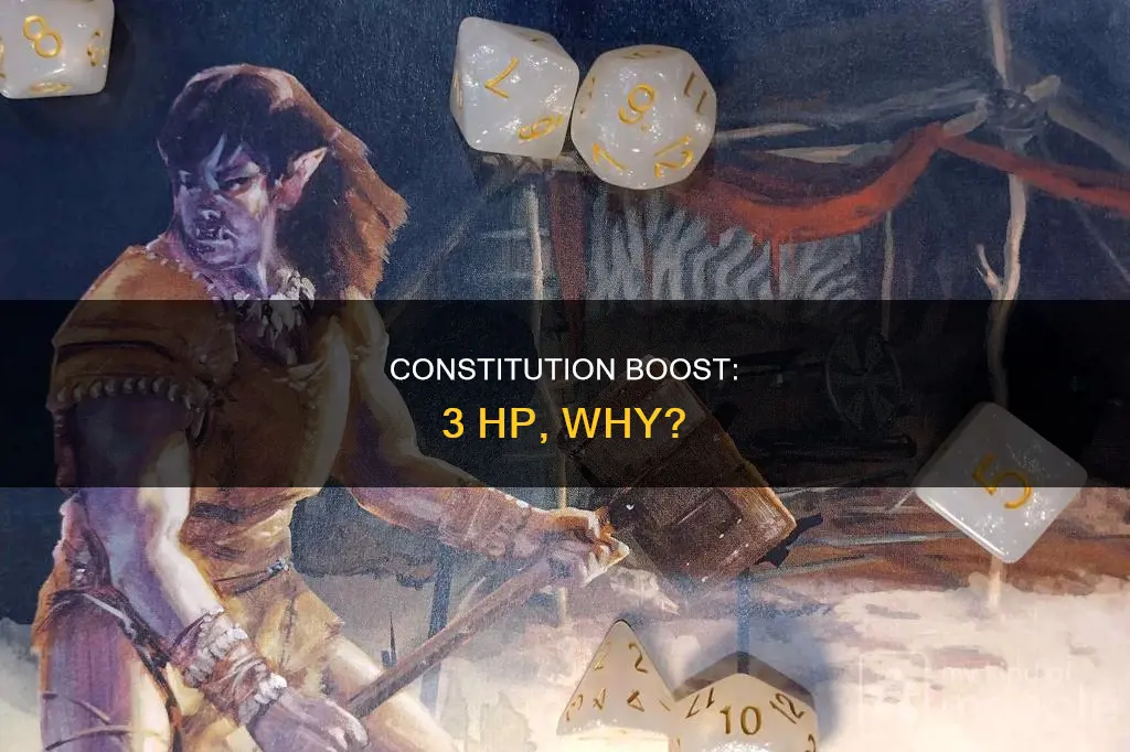 why do i get 3 hp from constitution
