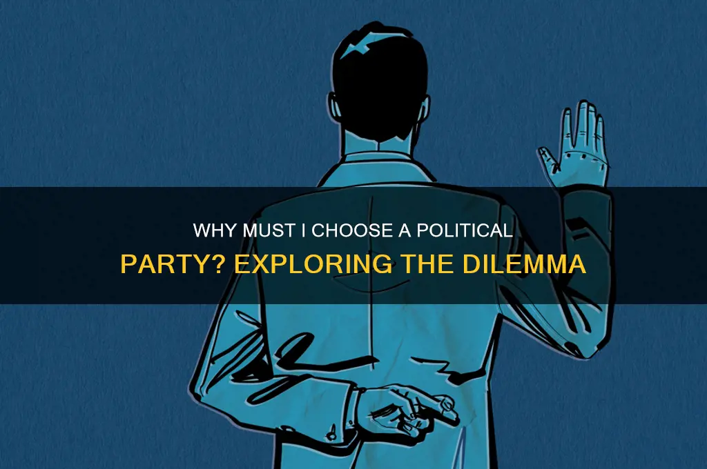 why do i have to choose a political party