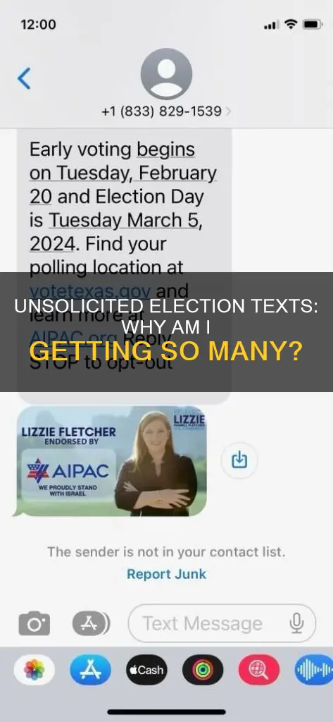 why do i keep getting texts about the election
