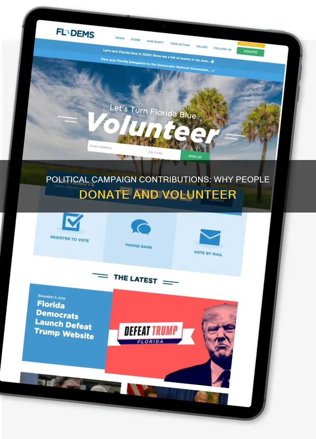 why do people contribute to political campaigns