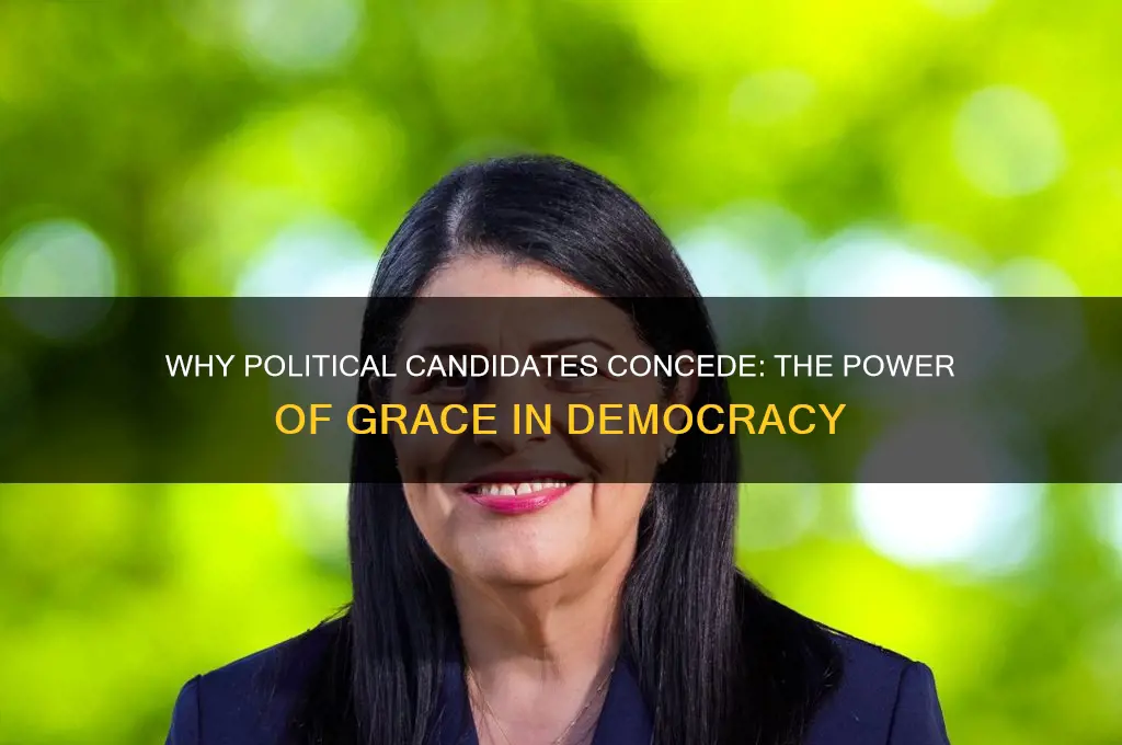 why do political candidates concede