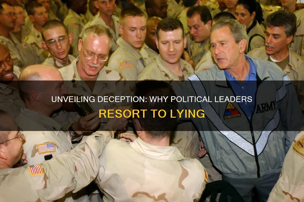why do political leaders lie