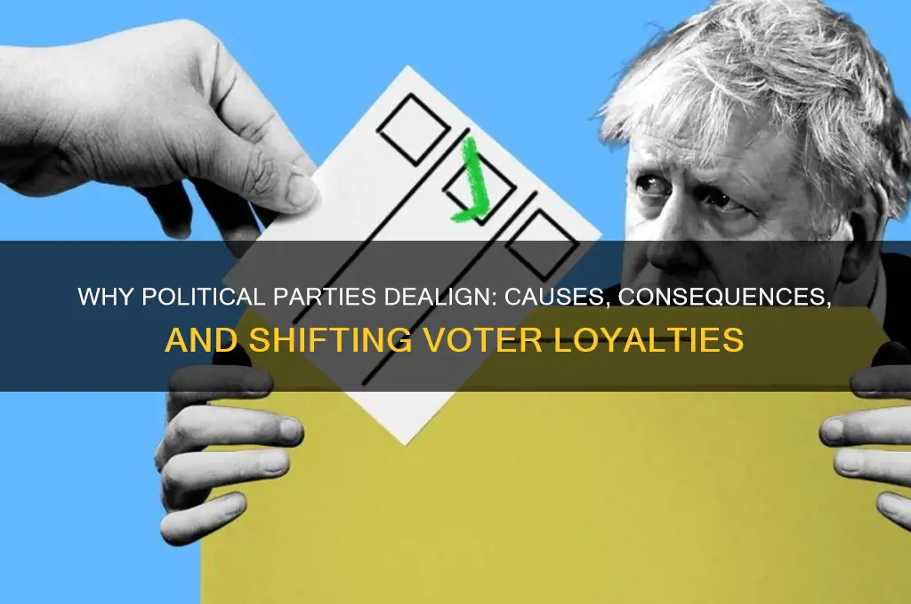 why do political parities dealign