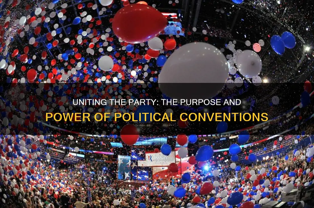 why do political parties have conventions