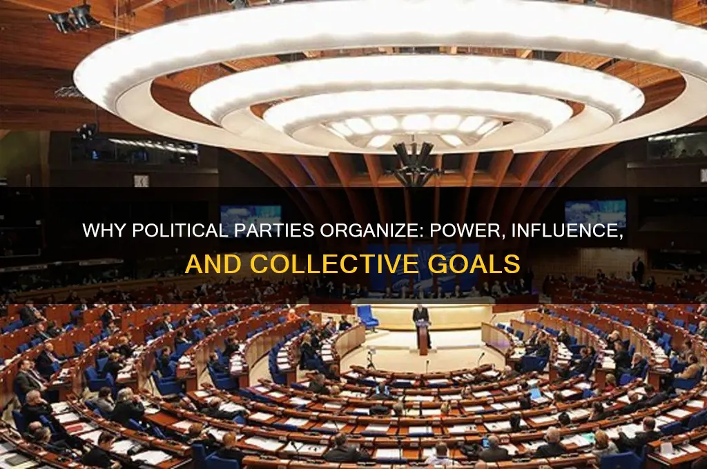 why do political parties organize